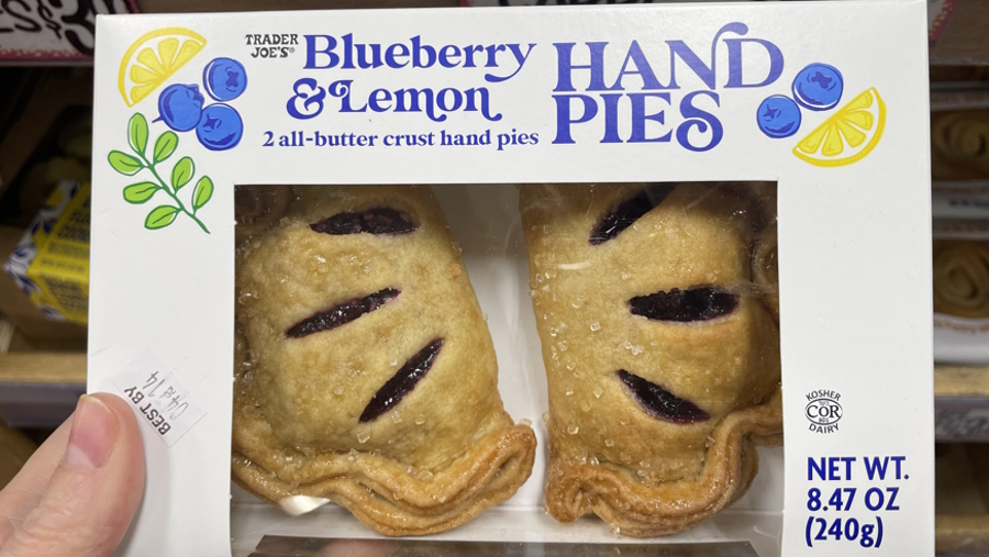 "Blueberry and Lemon Hand Pie Trader Joe's lunch"