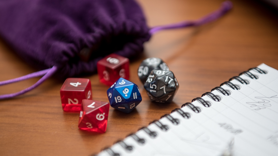 D and D 20 sided dice 