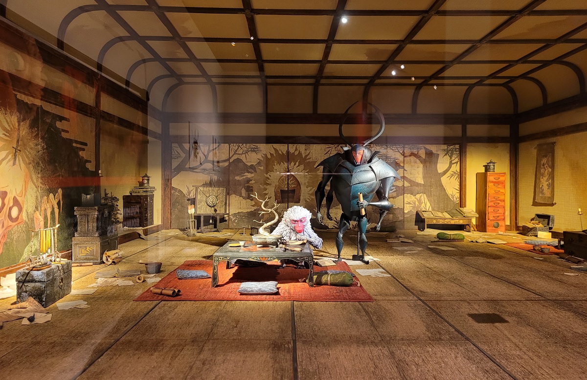 Set from the movie Kubo and the Two Strings by LAIKA Studios part of a special exhibit on the stop-motion animation studio at Seattle's Museum of Pop Culture, commonly called MoPOP