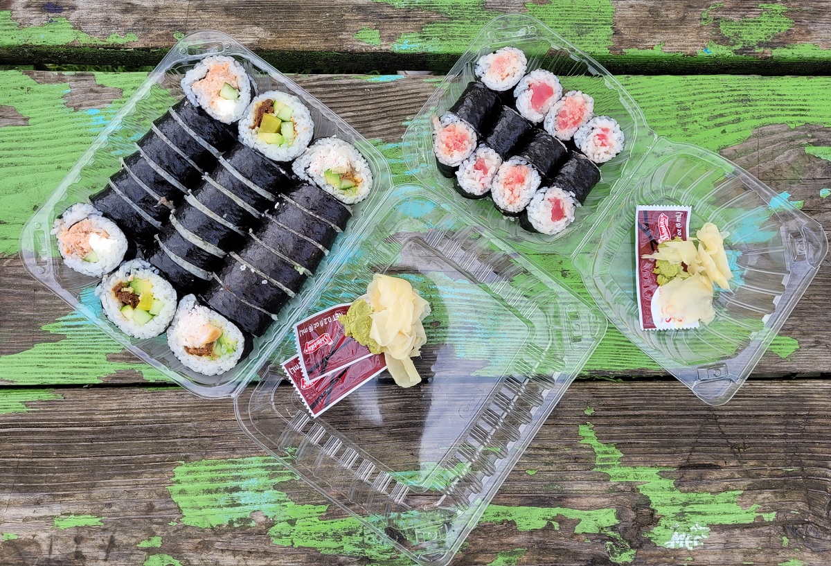 Musashi sushi best Asian restaurants in Seattle sushi roll picnic in the park