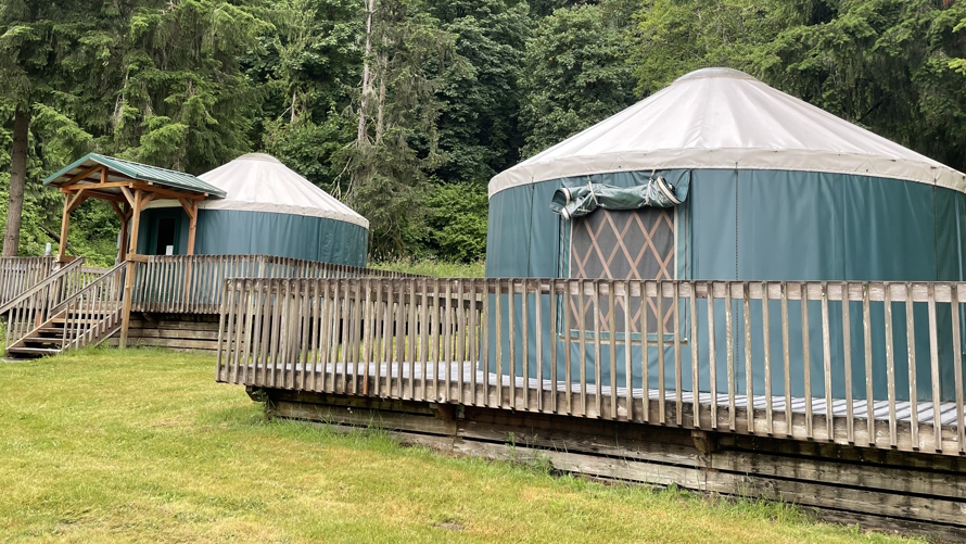 "Yurts you can reserve at Tolt-MacDonald Park"