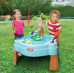 "outdoor water table for summer yard fun"