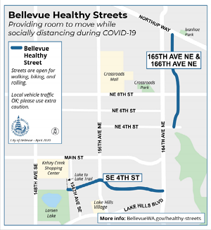 Bellevue Healthy Street map