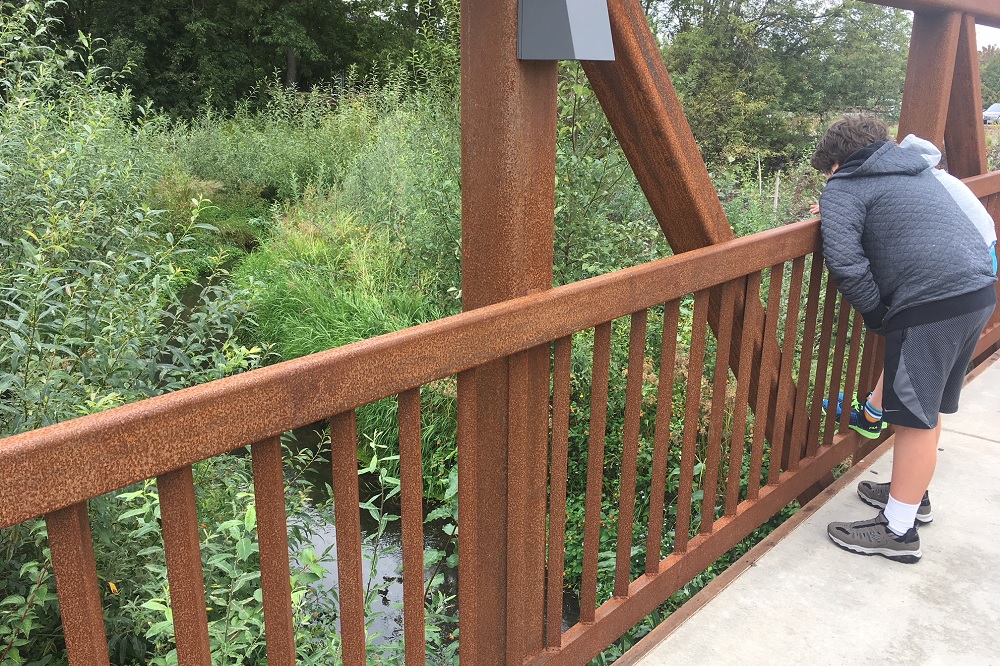 bridge at Brookville Community Garden Park