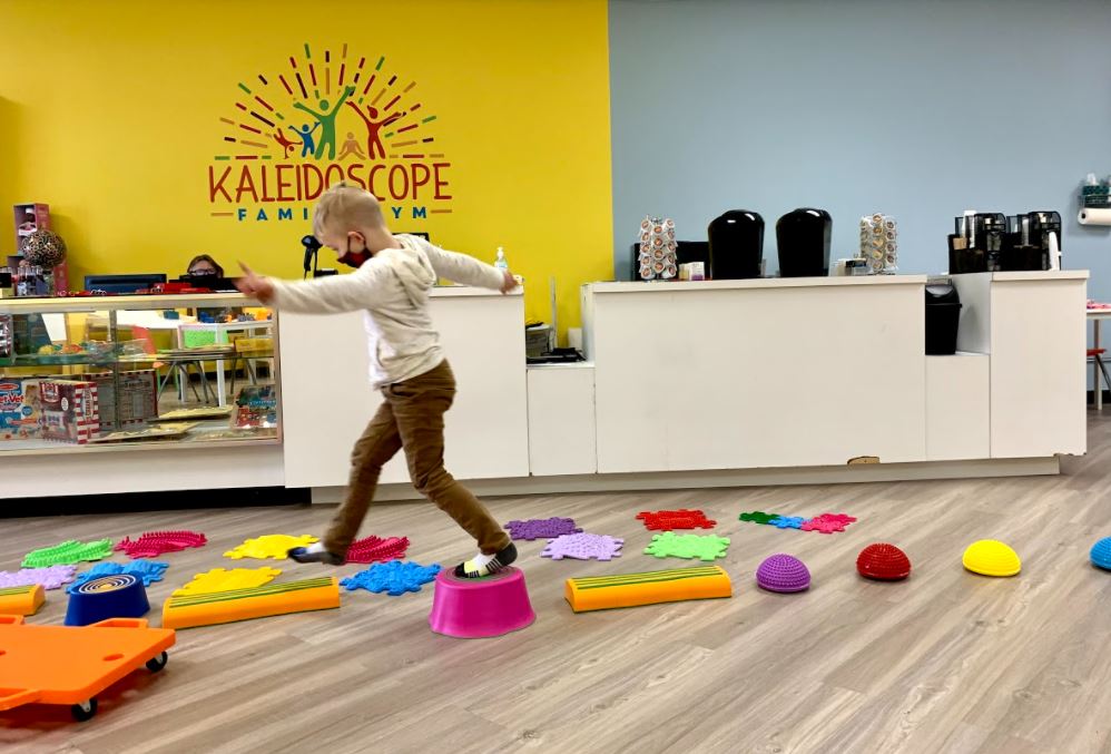 kid playing at Kaleidoscope Family Gym