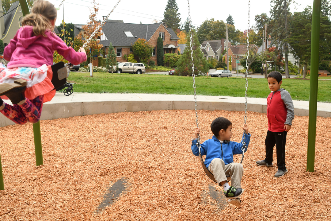 Rodgers-Park-new-playground-kids-swinging-queen-anne-hill-seattle