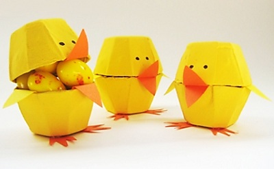 Egg carton chicks