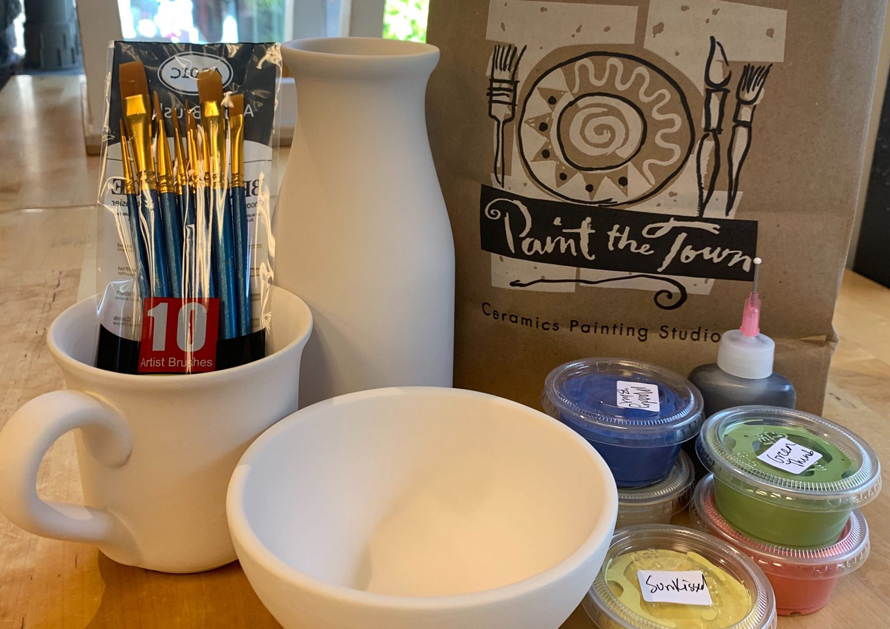 paint the town pottery kit