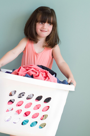 girl with laundry basket 