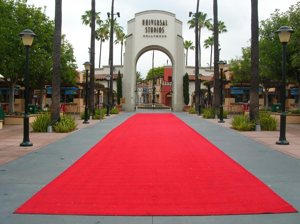 Red carpet at Universal Studios