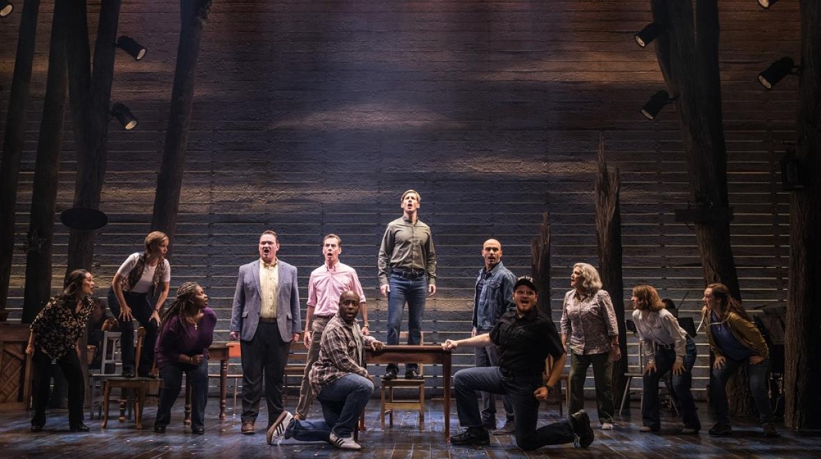 Cast of Come From Away at the 5th Avenue Theatre credit Matt Murphy