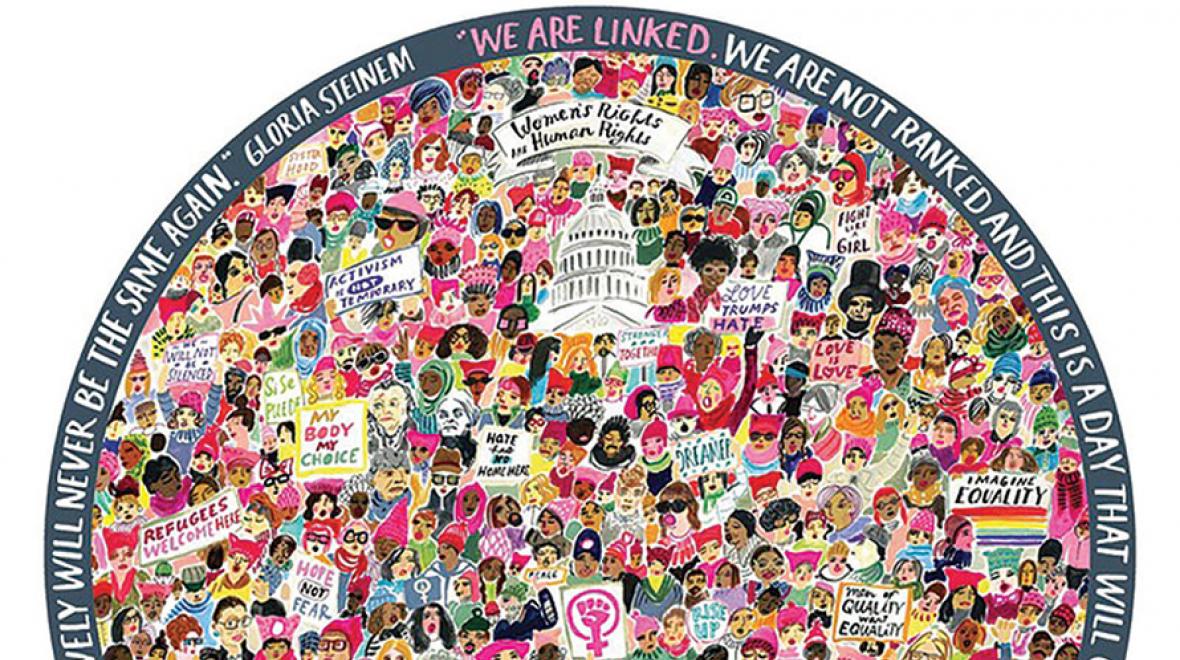 women's march puzzle for teens