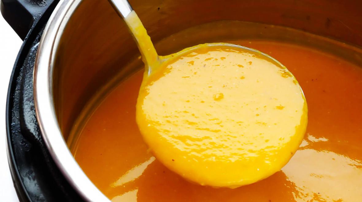 Instant Pot Butternut Squash Soup recipe is an easy kid-friendly soup recipe 