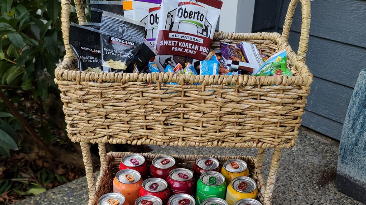 goodie cart for delivery drivers