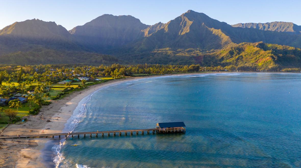 Hanalei Bay Kauai Hawaii dream destinations for families