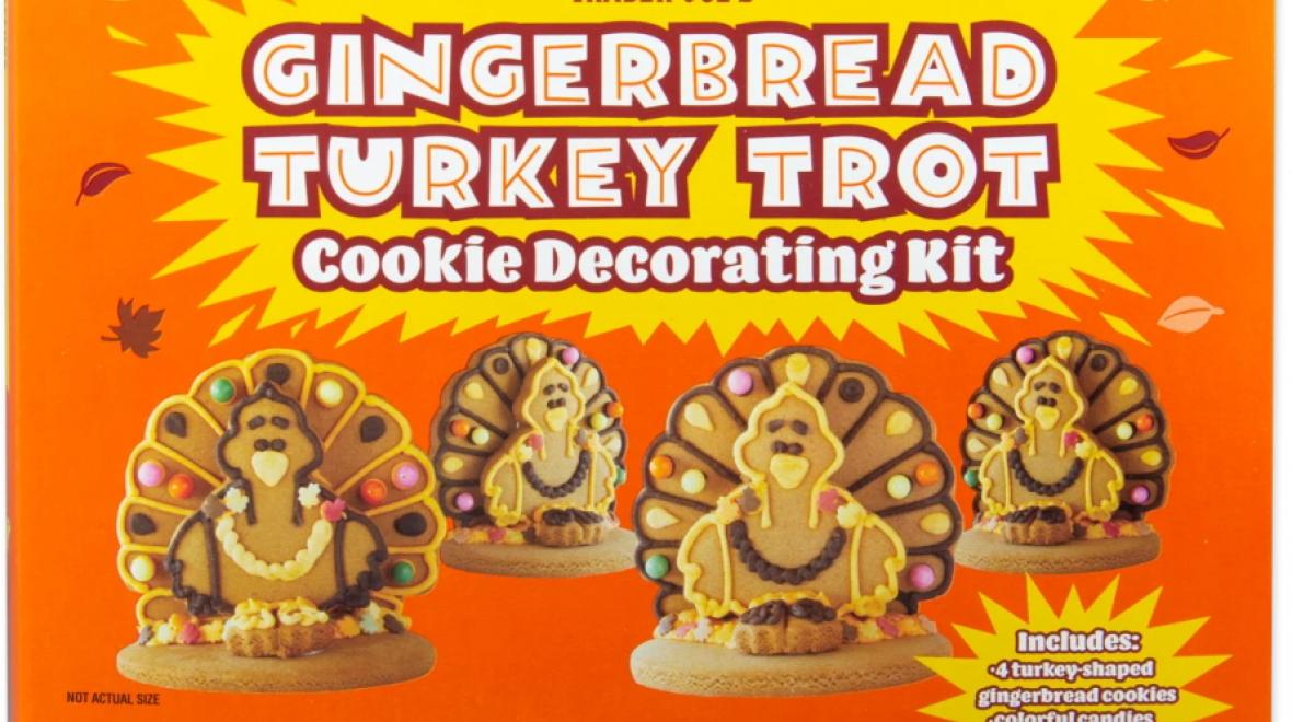 Gingerbread Turkey Trot Cookie Decorating Kit from Trader Joe's