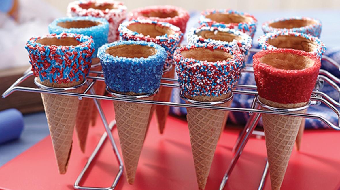 Dipped ice-cream cones from Wilton are a decadent summer dessert recipe