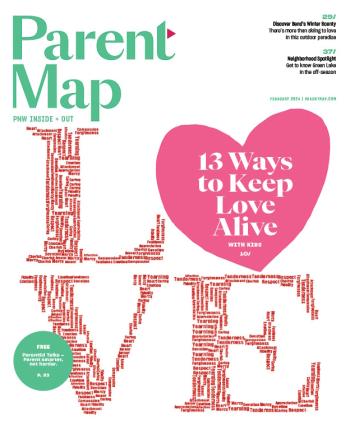 Cover image of ParentMap's 2024 February issue