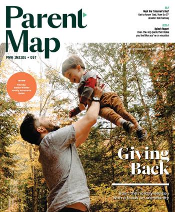 Cover of ParentMap's November 2023 magazine issue