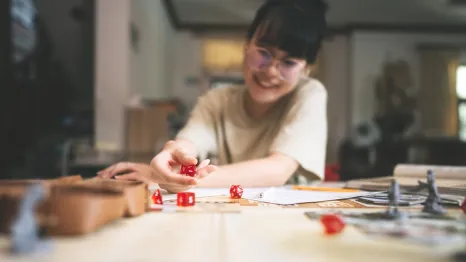 Women playing Dungeons and Dragons