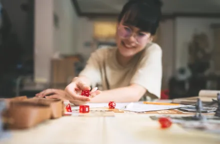 Women playing Dungeons and Dragons