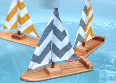Sailboat bath toy for Easter basket by Tweet Toys on Etsy
