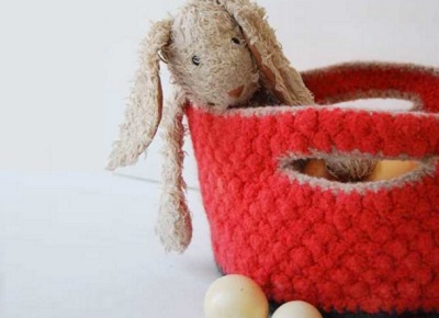 Heirloom Easter basket by Mmim on Etsy