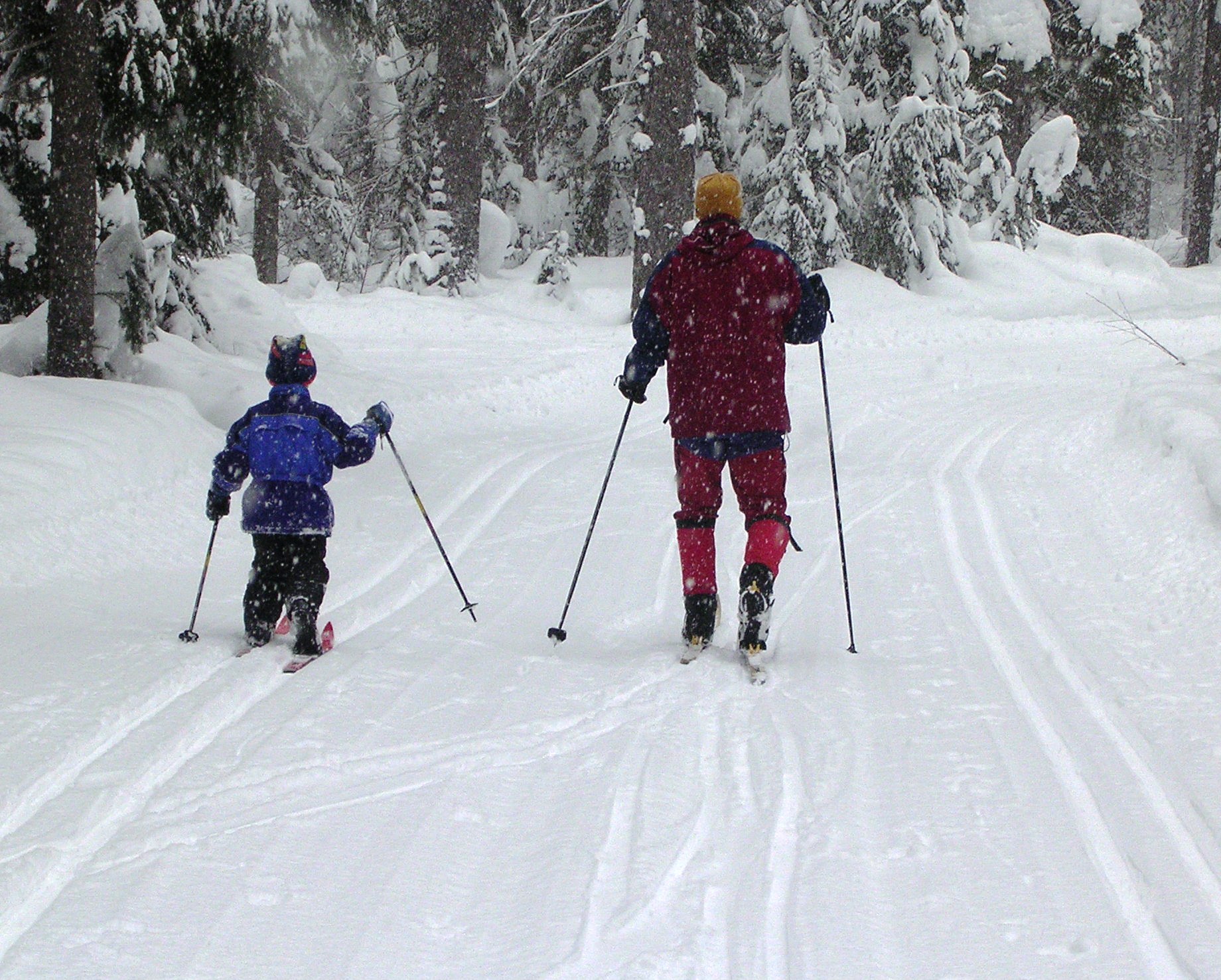 Joanna Nesbit family skiing
