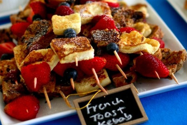 French toast kebabs