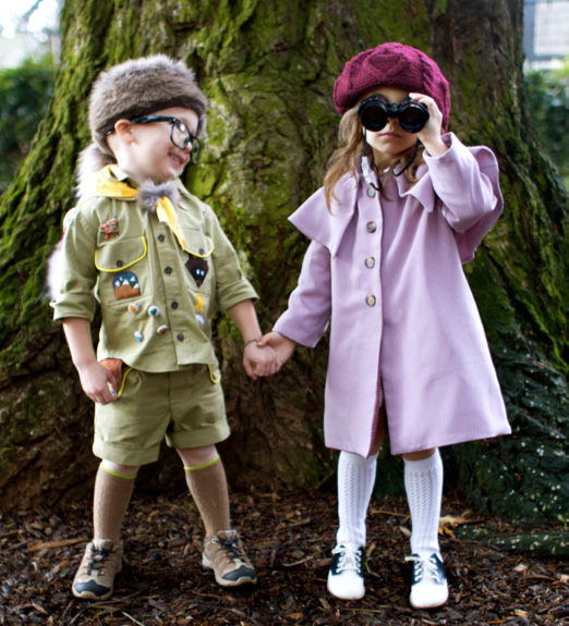 DIY Moonrise Kingdom Halloween costumes for kids by Skirt as Top