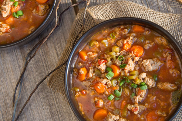 Great soups to make this winter: Italian turkey burger soup by Art and the Kitchen