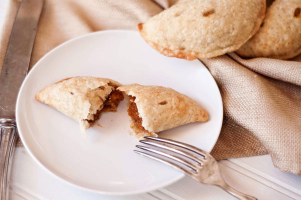 Thanksgiving leftovers idea: Candied yam empanadas by Domestic Fits