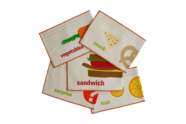 Eco-friendly lunch gear for kids: Graze Organic Reusable Sandwich and Snack Bags