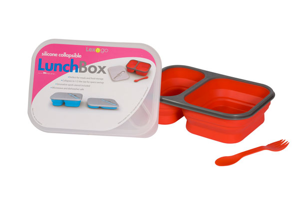 Eco-friendly lunch gear for kids: LexnGo Silicone Collapsible Lunch Boxes