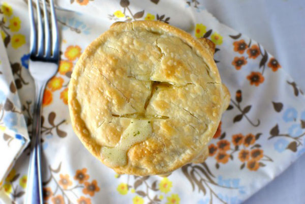 Make-ahead meals for new parents: individual pot pies by Simply Scratch