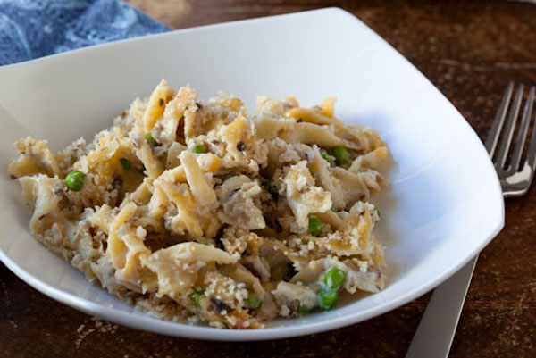 Make-ahead meals for new parents: Tuna pasta casserole without soup by Pinch My Salt