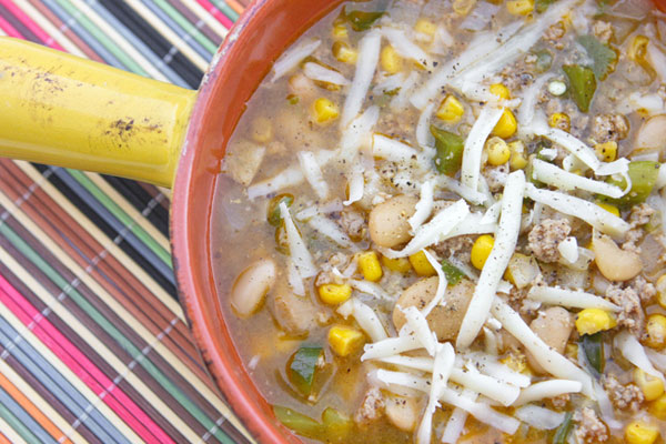 Make-ahead meals for new parents: Spicy white turkey chili by Pip and Debby 