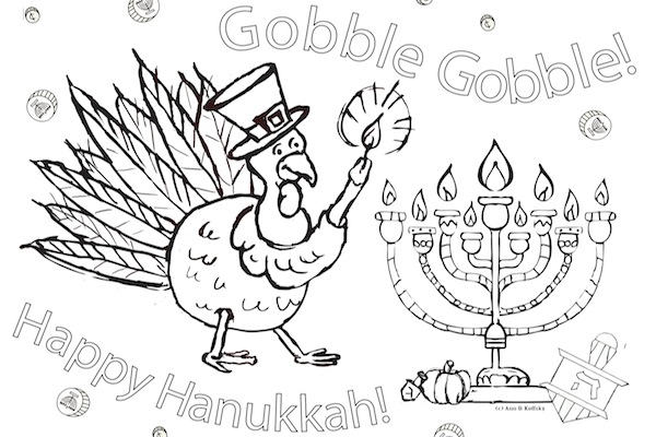 Thanksgivukkah color sheet by Ann Koffsky Thanksgivukkah color sheet by Ann Koffsky
