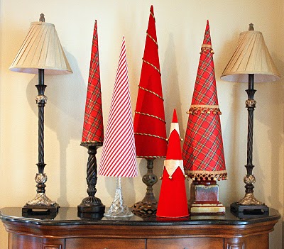 Handmade Christmas tree cones