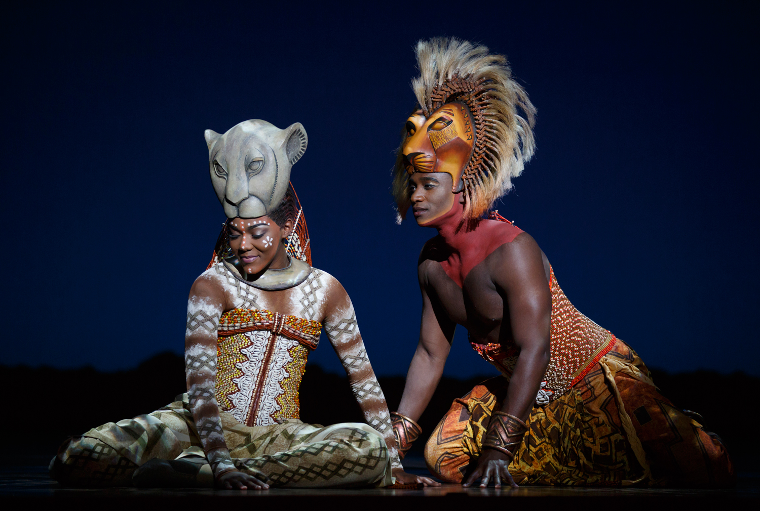 Lion King Broadway Seattle with Simba and Nala