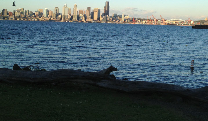 The view from Alki/West Seattle | Elisa Murray