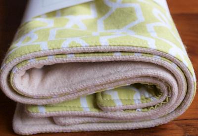 Eco-friendly organic burp cloths by Organic Quilt Company on Etsy