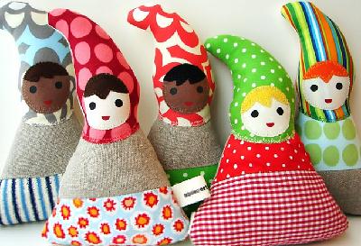 Eco-friendly baby dolls by Tadpole Creations on Etsy