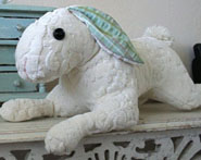 Chenille bunny by Sew That's It on Etsy