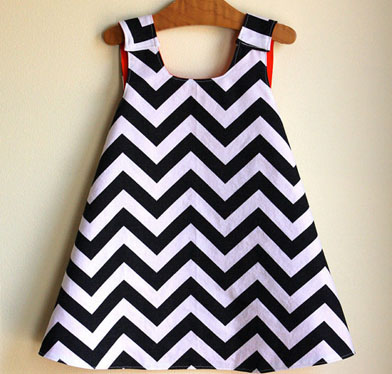 Black and white pinafore dress by Noah and Lilah on Etsy