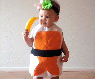 Sushi Halloween costume by Not the Kitchen Sink
