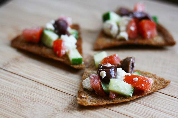 Healthy snack idea for kids: Homemade pita chips by Cheap Recipe Blog