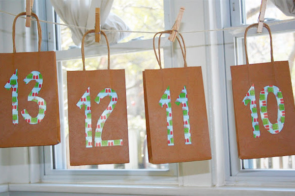 Homemade Christmas advent calendar by Moment to Moment