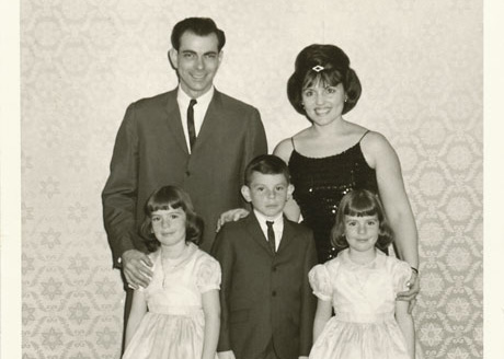 Alayne Sulkin, with family in 1965
