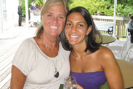 Tara Buchan, with mother-in-law in 2008